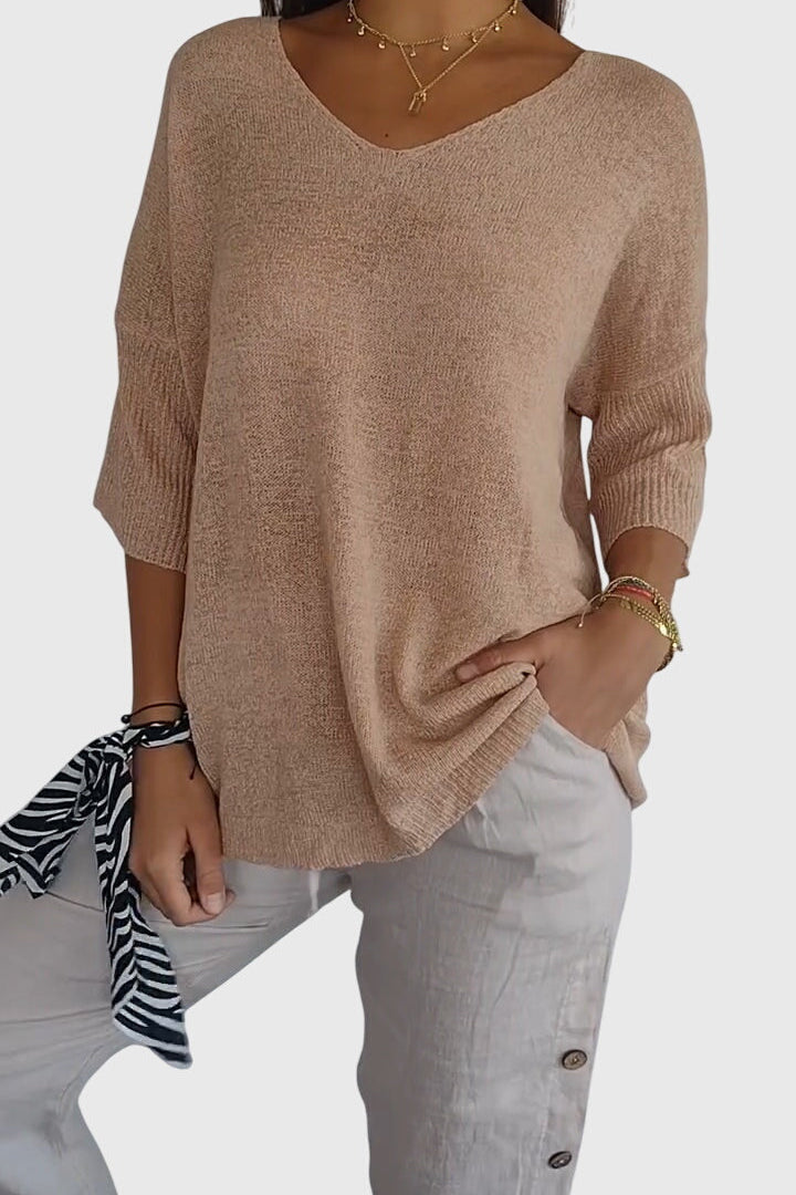 Cassandra™ | Elegant V-Neck Top