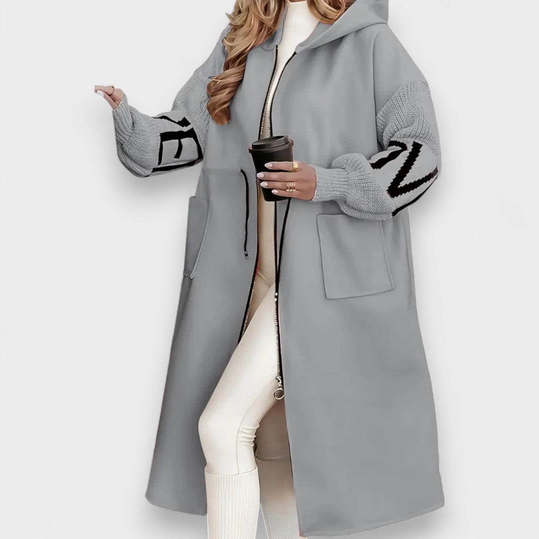 Shirley - Elegant hooded coat