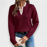 Linda - Elegant blouse with French collar