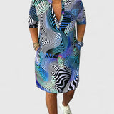 Helinae™ | Sophisticated V-neck Dress