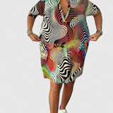 Helinae™ | Sophisticated V-neck Dress