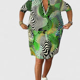 Helinae™ | Sophisticated V-neck Dress