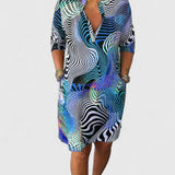 Helinae™ | Sophisticated V-neck Dress