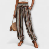Scarlett - Pants with Ethnic Graphic
