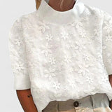 Sonelita™ | Elegant Blouse with Stand Collar