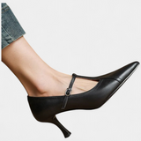 Isabella Elegant T-Bar Heels with Smooth Finish