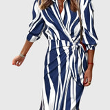 Everly™ | Elegant Wrap Dress with Print