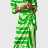 Everly™ | Elegant Wrap Dress with Print