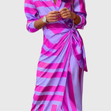 Everly™ | Elegant Wrap Dress with Print