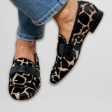 Melody - Classic loafers with leopard print