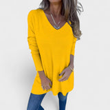 Skylar - Relaxed knit tunic with V-neck
