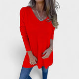 Skylar - Relaxed knit tunic with V-neck