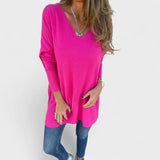 Skylar - Relaxed knit tunic with V-neck