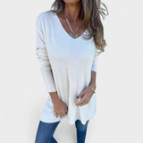 Skylar - Relaxed knit tunic with V-neck