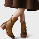 Leah - Premium leather orthopedic ankle boots