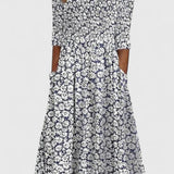 Violethia | Elegant Midi Dress