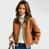 Harper - Buttoned sheepskin jacket