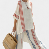 Anzaleira | Elegant Striped Set