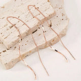 Long Earrings with Wavy Design