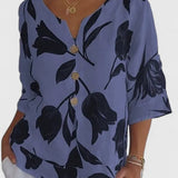 Isabel | Elegant Floral Print Blouse