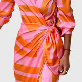 Everly™ | Elegant Wrap Dress with Print