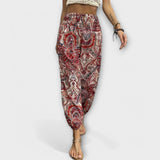 Scarlett - Pants with Ethnic Graphic