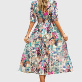 Merlin™ | Flattering Floral Midi Dress
