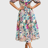 Merlin™ | Flattering Floral Midi Dress