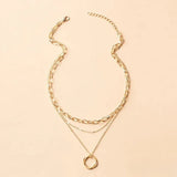 Retro Gold Layered Necklace