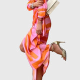 Everly™ | Elegant Wrap Dress with Print