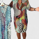 Helinae™ | Sophisticated V-neck Dress