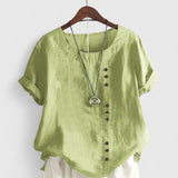 Elisavie | Comfortable Short Sleeve Blouse