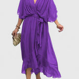 Nada | Elegant V Neck Dress