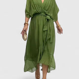 Nada | Elegant V Neck Dress