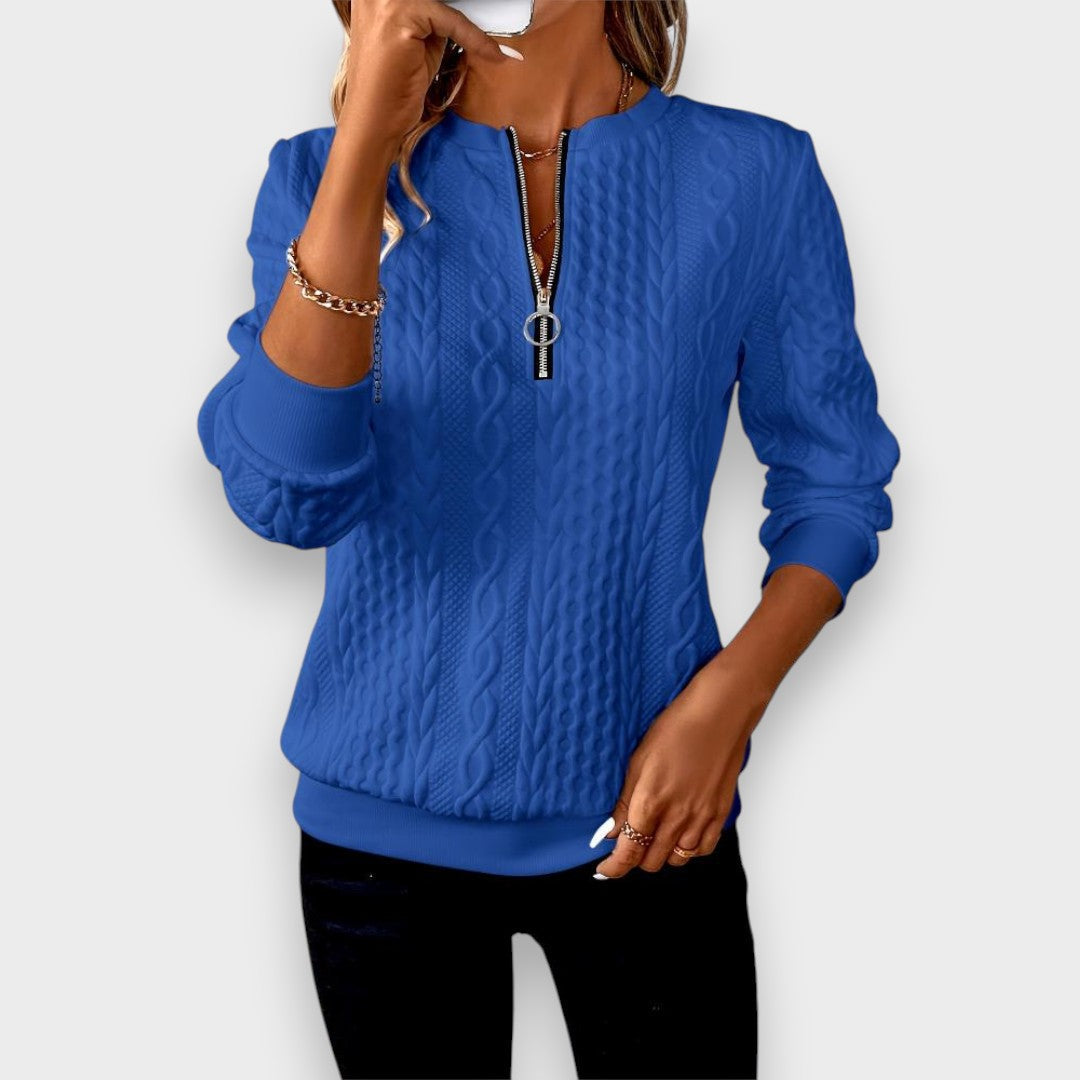 Amanda - Elegant women's jacket with zipper