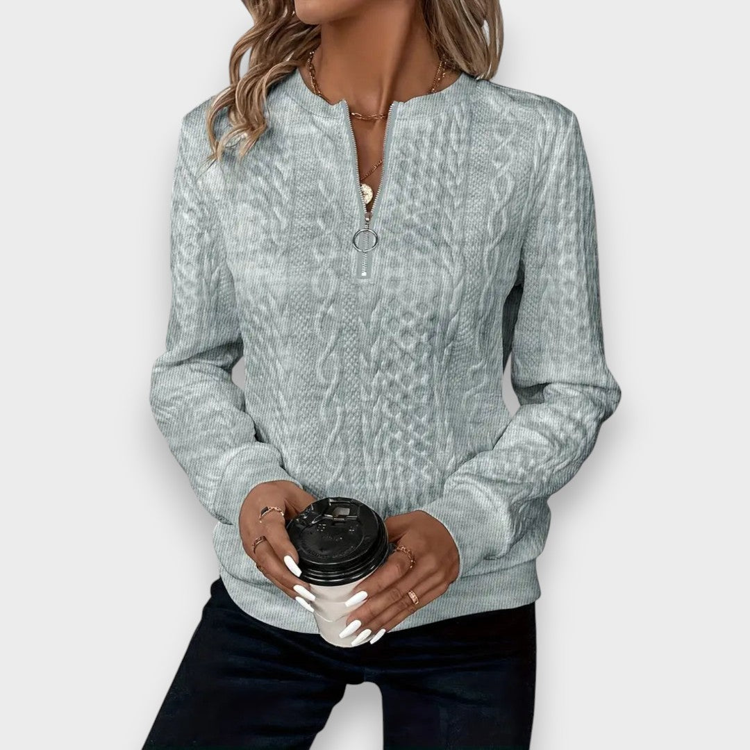 Amanda - Elegant women's jacket with zipper