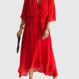 Nada | Elegant V Neck Dress