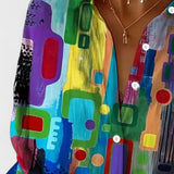 Rose™ | Elegant Geometric Pattern Blouse